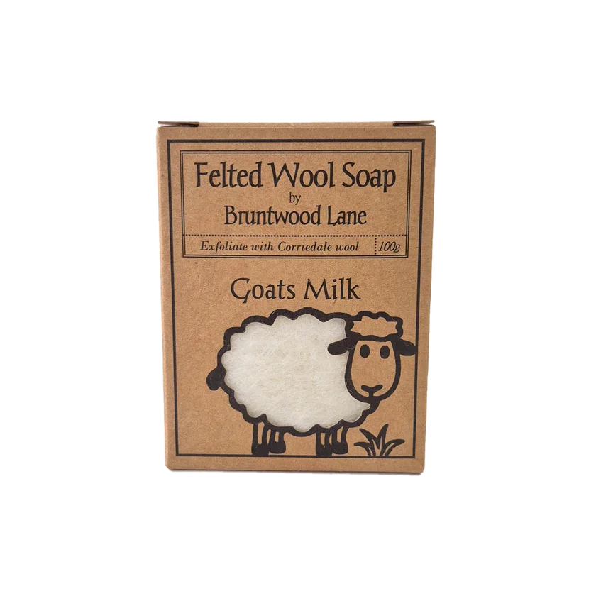 【秒杀】新西兰Bruntwood Lane Goats Milk 羊毛毡羊毛皂100g  羊奶原味